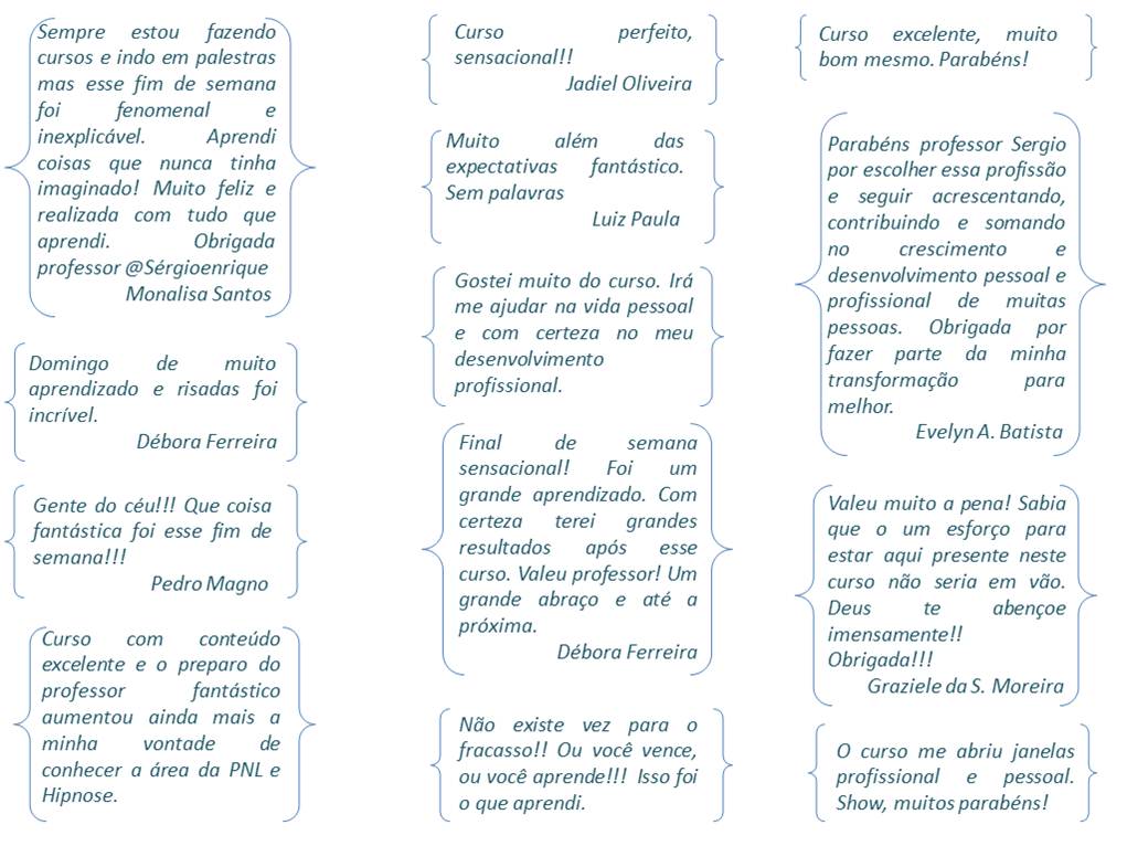 Depoimentos Cursos PNL 1